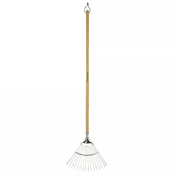 Kent & Stowe Stainless Steel Long Handled Lawn & Leaf Rake