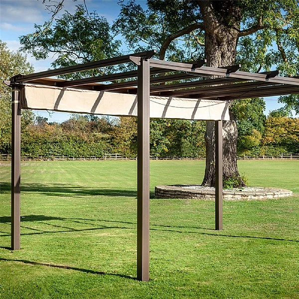 Hartman Roma 3x4m Rectangular Pergola Bronze - Image 2