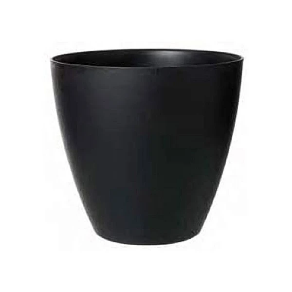 Stewart Garden 53cm Basalt Tall Round Planter - Black - Image 2