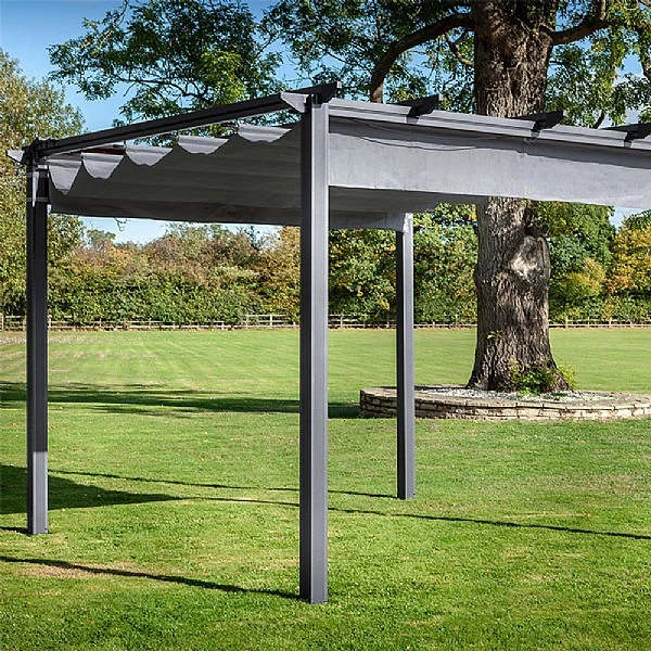 Hartman Roma 3x3m Square Pergola Grey