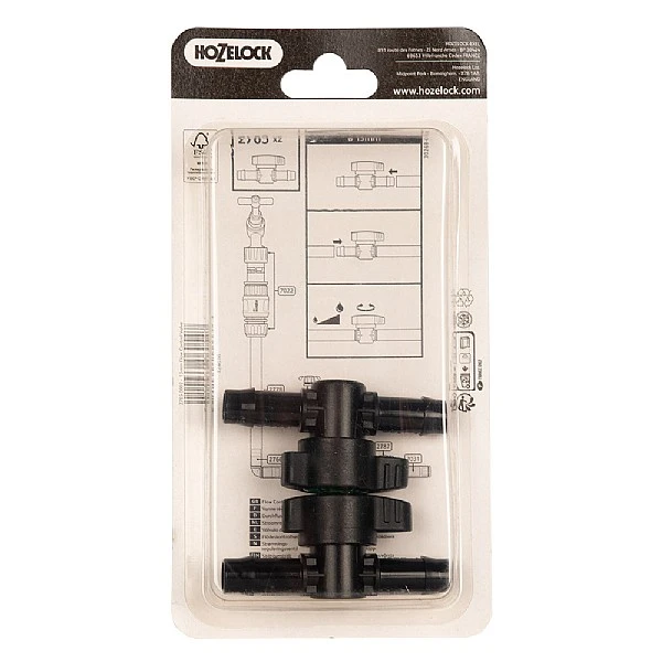 Hozelock Flow Control Valve 13mm (2 Pack) - Image 2