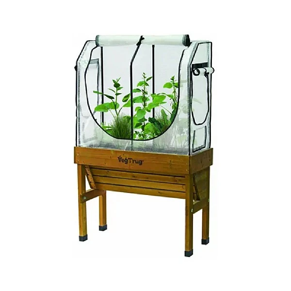 VegTrug Small WallHugger Greenhouse Frame & Multi Cover Set - Image 2