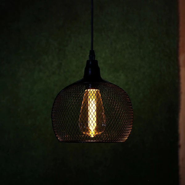 Noma Black Mesh Chloe Pendant With Bulb