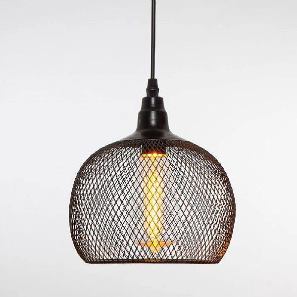 Noma Black Mesh Chloe Pendant With Bulb - Image 2