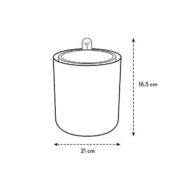 Elho Bouncy Basil Herb Pot Toffee Terracotta - Image 6