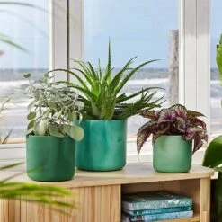 Elho The Ocean Collection Round Pot 22cm Pacific Green