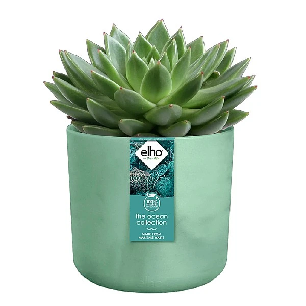 Elho The Ocean Collection Round Pot 22cm Pacific Green - Image 2