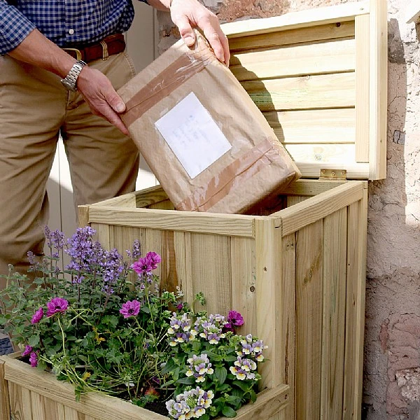 Zest Parcel Store With Planter - Image 2