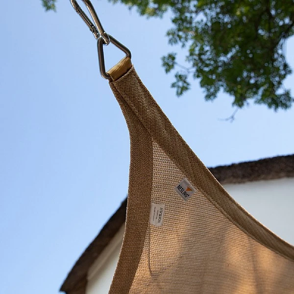 Pacific Lifestyle 3.6m Triangle Shade Sail Sand - Image 2