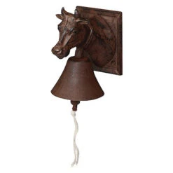 Cast Iron Doorbell - Cow's Head