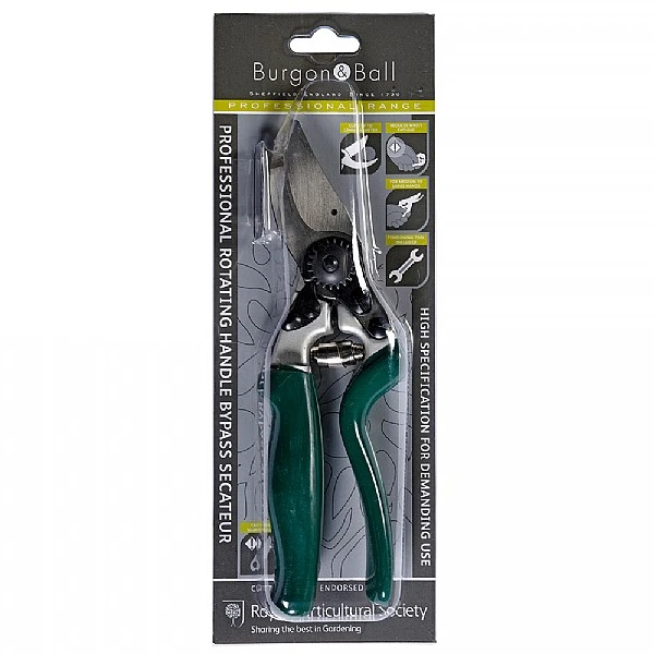 Burgon & Ball RHS Professional Rotating Handle Bypass Secateur - Image 2