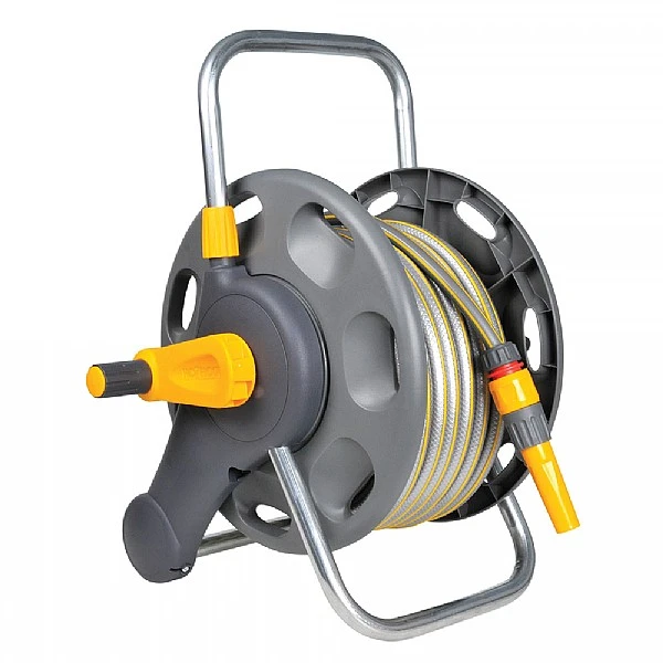 Hozelock 45m Capacity Hose Reel With 25m Hose & Fittings