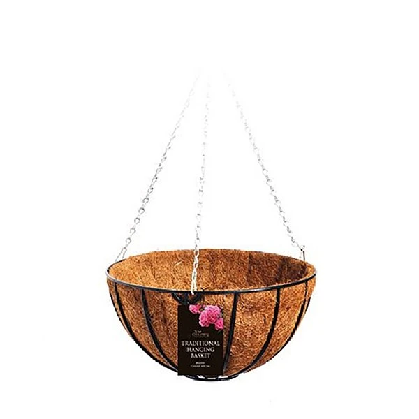 Tom Chambers Traditional Hanging Basket With Liner 40cm