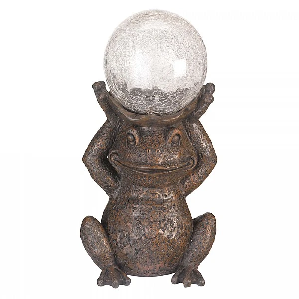 Smart Solar Gazing Frog Statue - Image 4