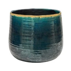 Ivyline Como Pot Cover Turquoise (Various Sizes)