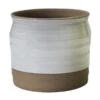 Ivyline Puro Lipped Gloss Ripple Pot Cover White (Various Sizes)